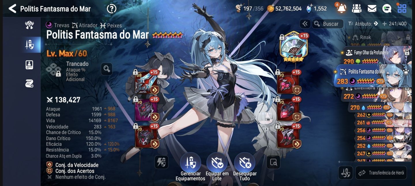 CONTA EPIC SEVEN GLOBAL | 39 ML5 | +4 ML5 DISPONÍVEIS - ENDGAME (Haru + Art)!!
