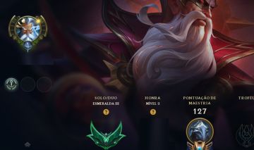 CONTA ESMERALDA LEAGUE OF LEGENDS