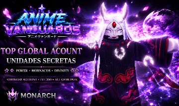 CONTA ANIME VANGUARDS (SHINY MADARA MONARCA +15 Monarcas Meta)