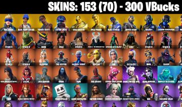 153 skins + Neo Versa + Travis Scott + Astro Jack + World Warrior Rogue Agent