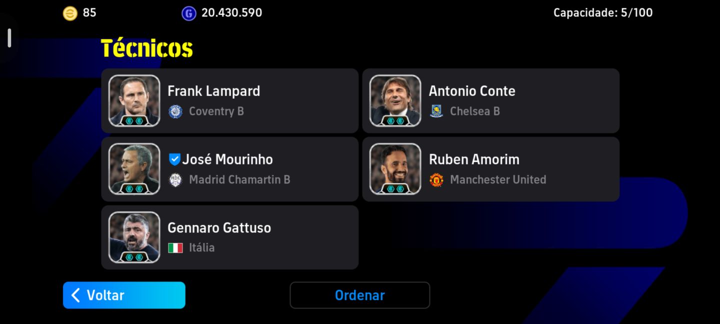 Venda conta efootball com vários épicos (cannvarro 108) e big times e showtimes