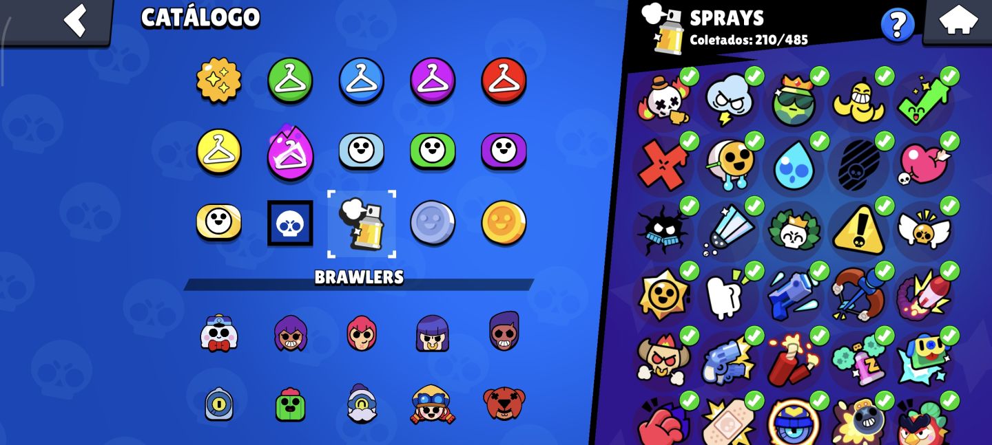CONTA BRAWL STARS RARA