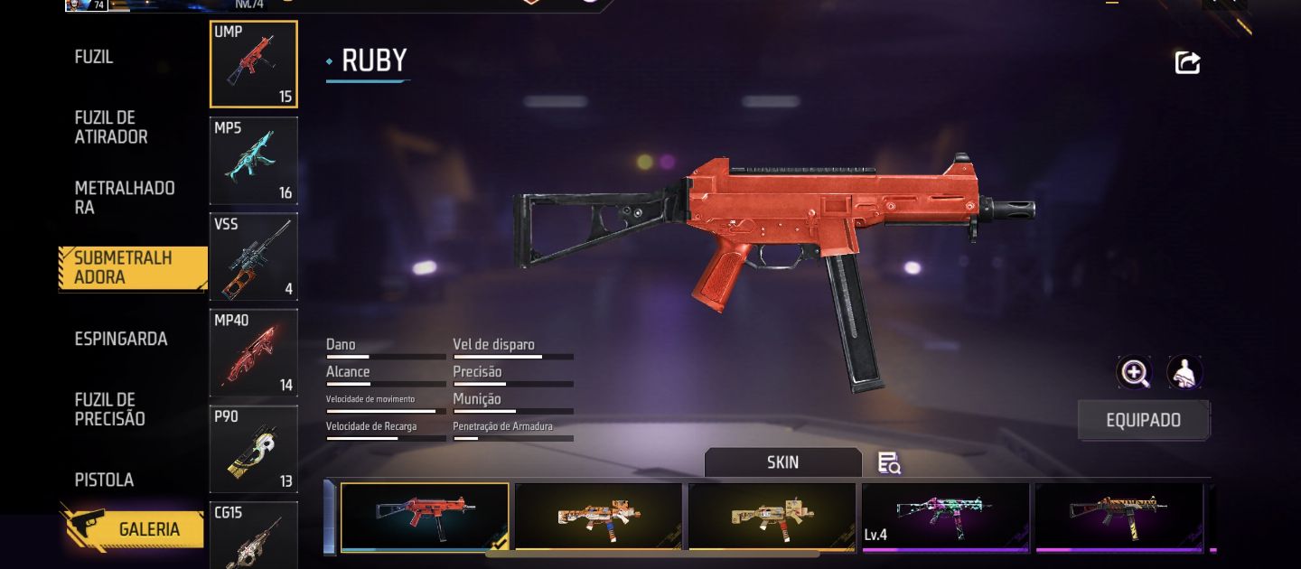 Conta free fire rara