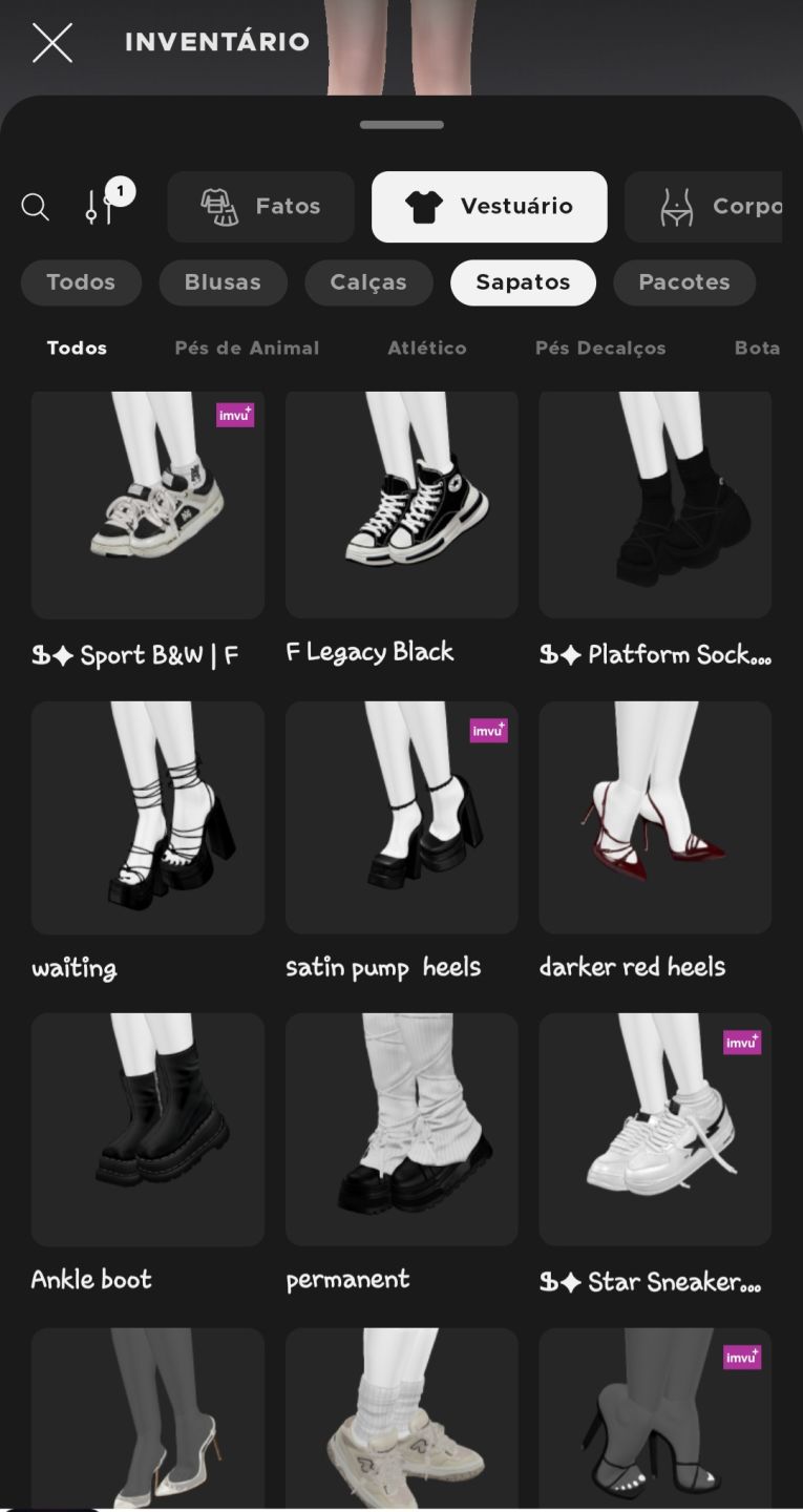 Conta feminina de imvu a venda