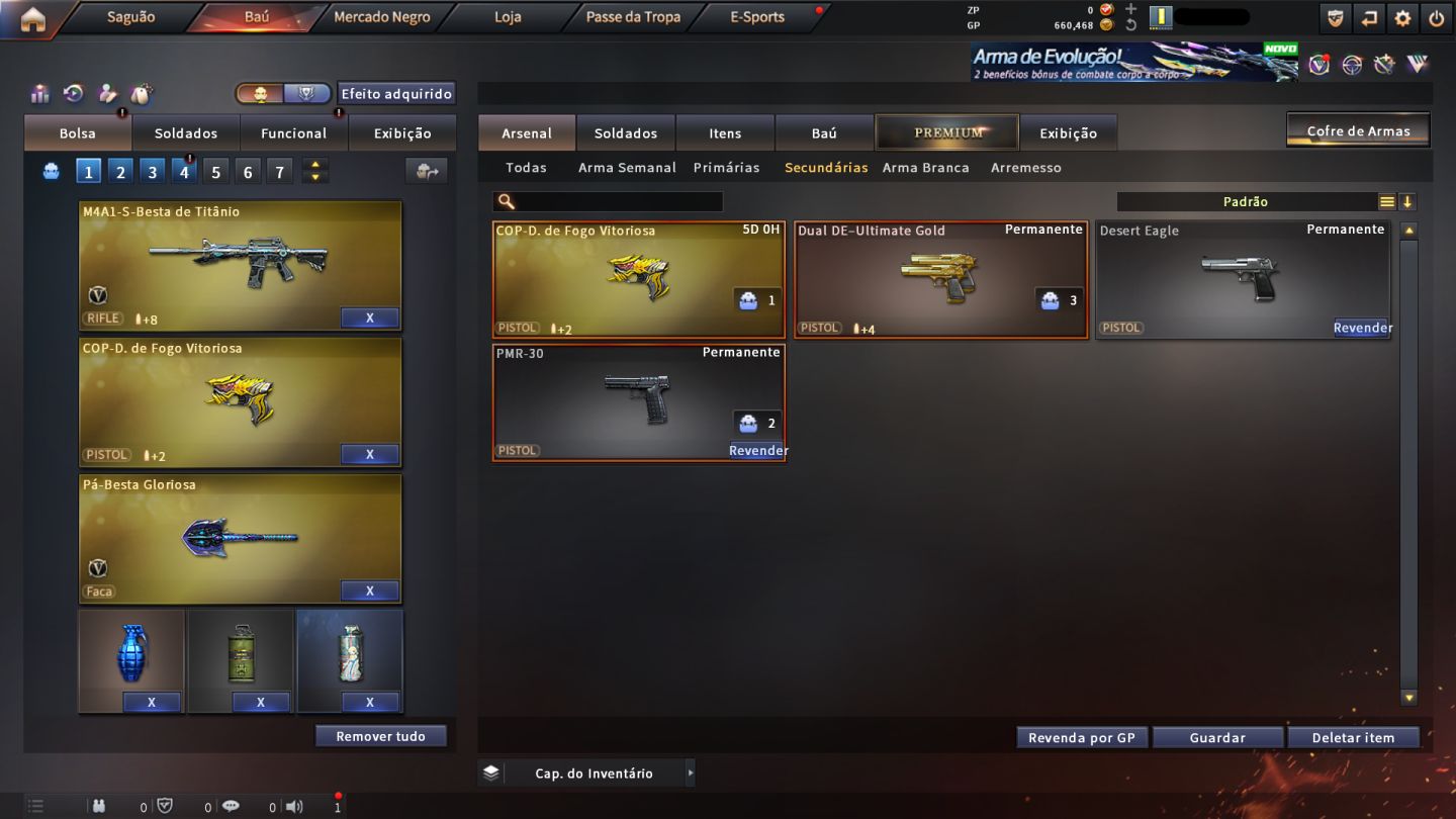 [PROMO] CONTA CROSSFIRE + VIP PROTO + BARRINHA OURO