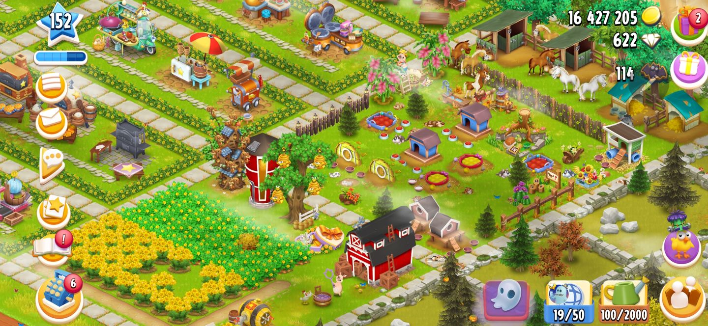 Conta Hay day LVL 152