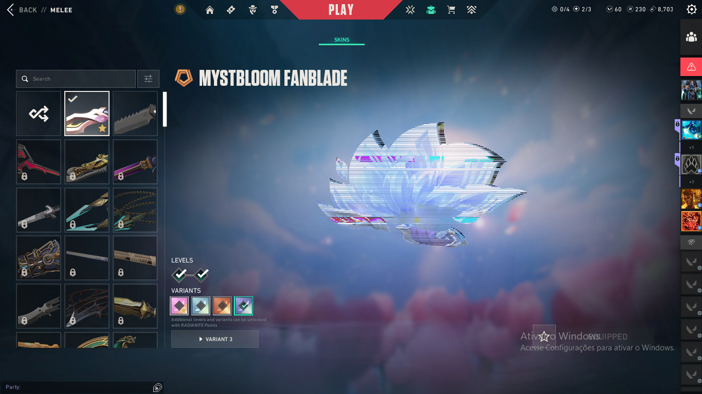 Conta valorant 5 skins