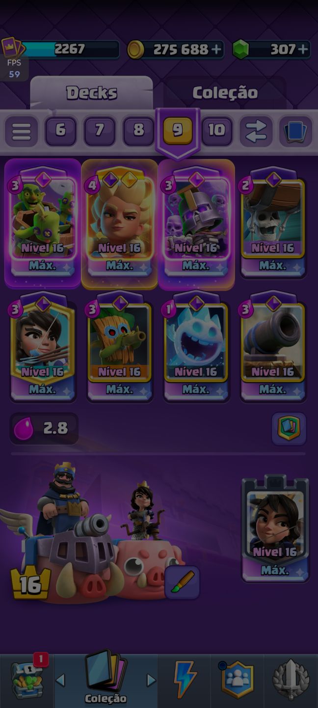 Conta de Clash Royale Profissional