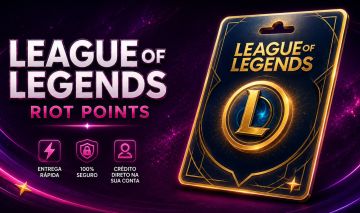 Gift Card League of Legends - Código de RP - Riot Points