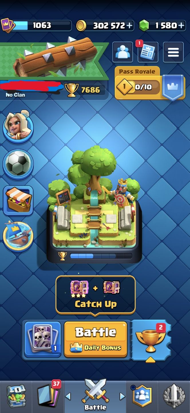 Conta de CLASH ROYALE | 10000 TROFEUS - 1 PASSE