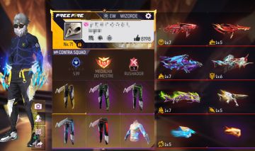 CONTA DE FREE FIRE UNISSEX 750+ PEITORAIS