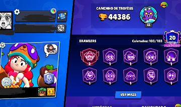 [103 brawlers, 100+ skins] Conta Brawl Stars Insana