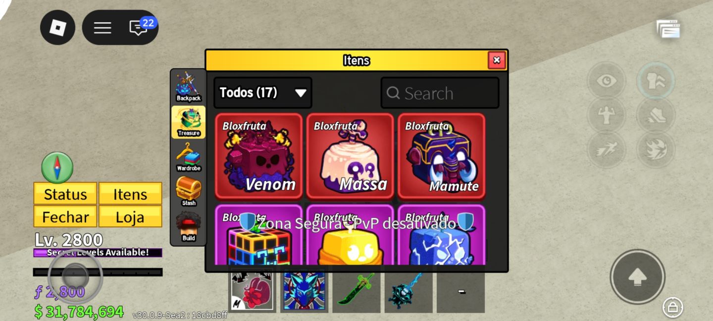 Conta de blox fruit na promoção