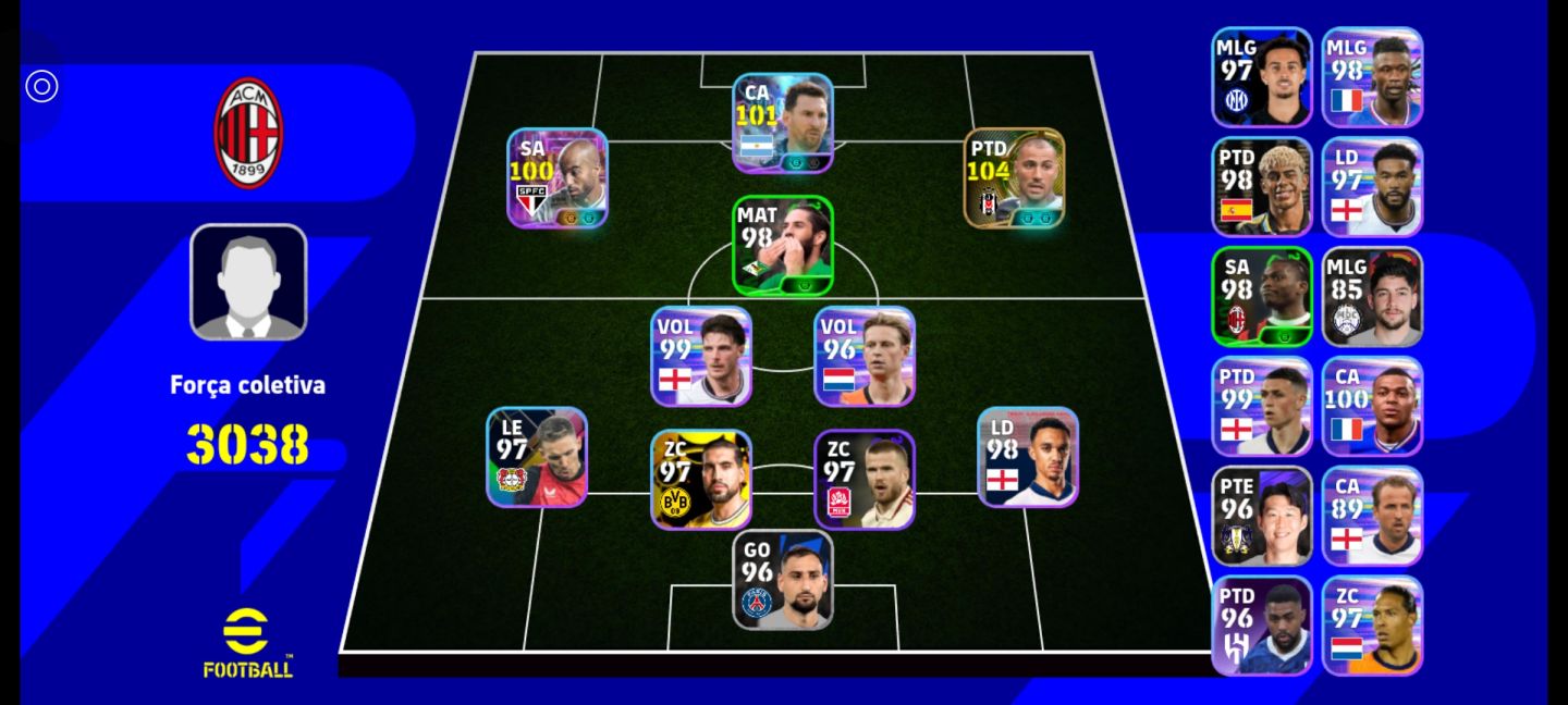 Conta efootball com novo quaresma e Lucas Moura!!
