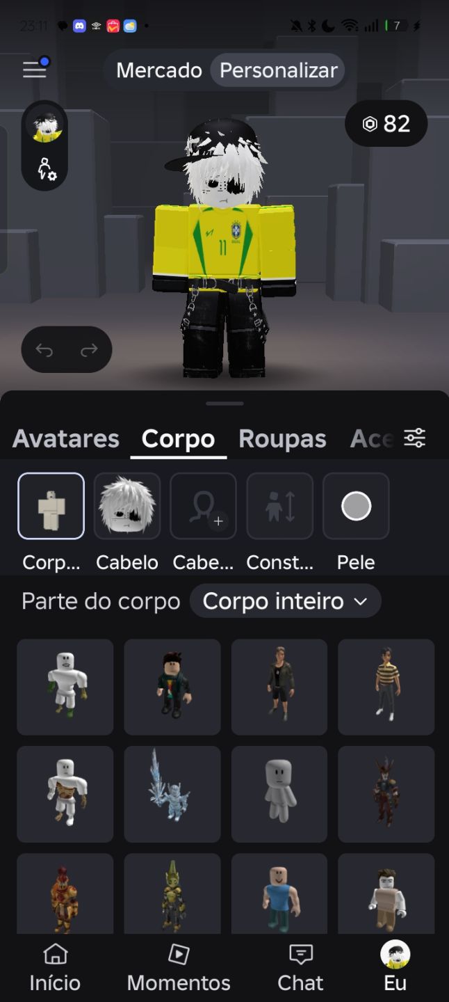Conta de Roblox no preço dou desconto
