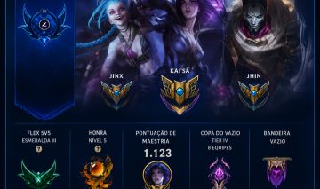 Conta contendo skin ultimate do udyr , sona , ez ,seraphine , dois ultimos passe