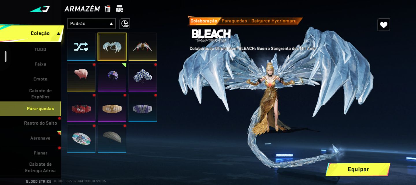 Conta bloodstrike, único dono cheia de skin (Armas, Facas,Strikers,2 Evos)$