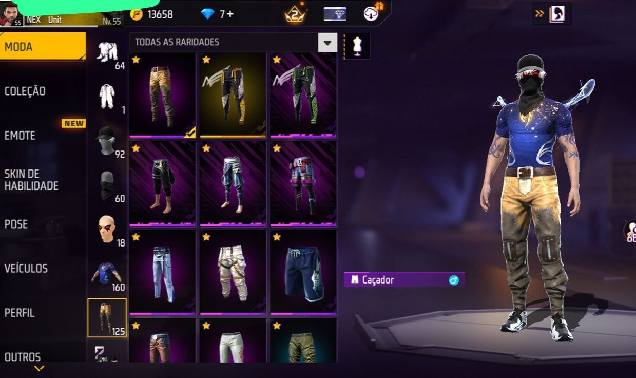 CONTA FREEFIRE 2 ANGELICAIS E COELHAO