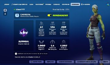 Conta do Fortnite com passes do primeiro capitulo