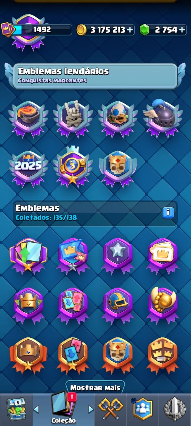 CONTA CLASH ROYALE 10 ANOS SUPER GEMADA | PREÇO NEGOCIÁVEL