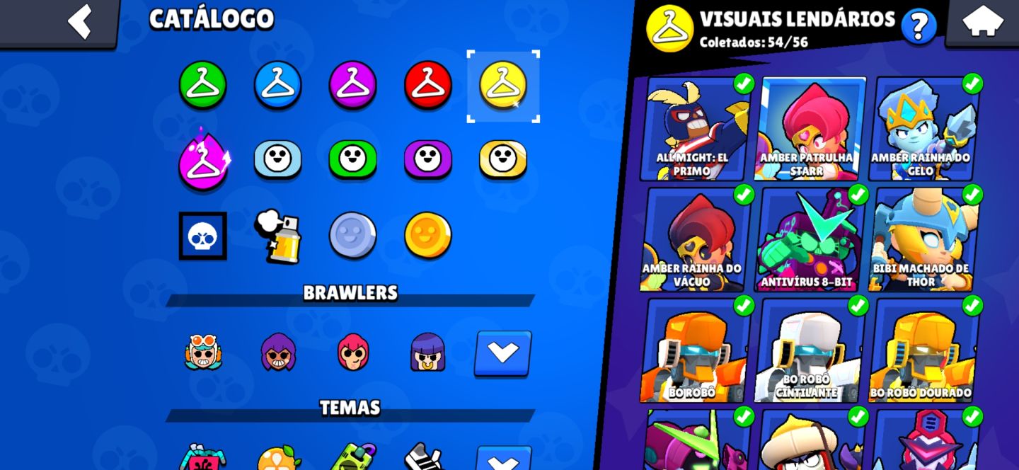Conta brawlstars com mais de 100k de troféu, fama star force, várias skins