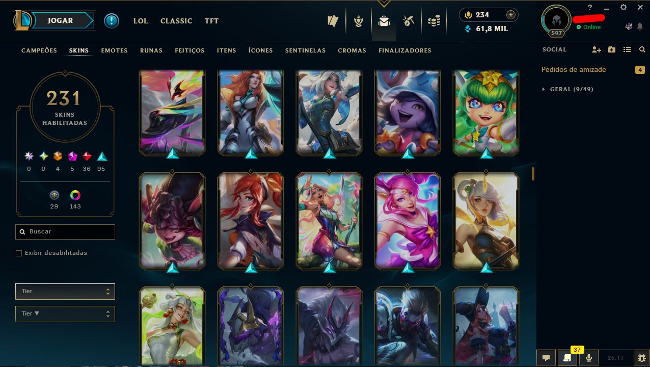 Conta de Lol/Valorant/Full Acesso / Bundle Champions 26 / Entrega Rápida