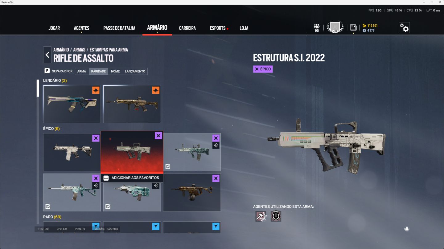 Conta Rainbow six r6 nvl 477 completa 2015