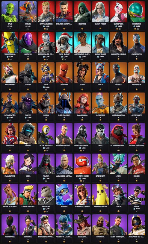 Conta Fortnite OG | 89 Skins | Snoop Dogg | Entrega Rápida