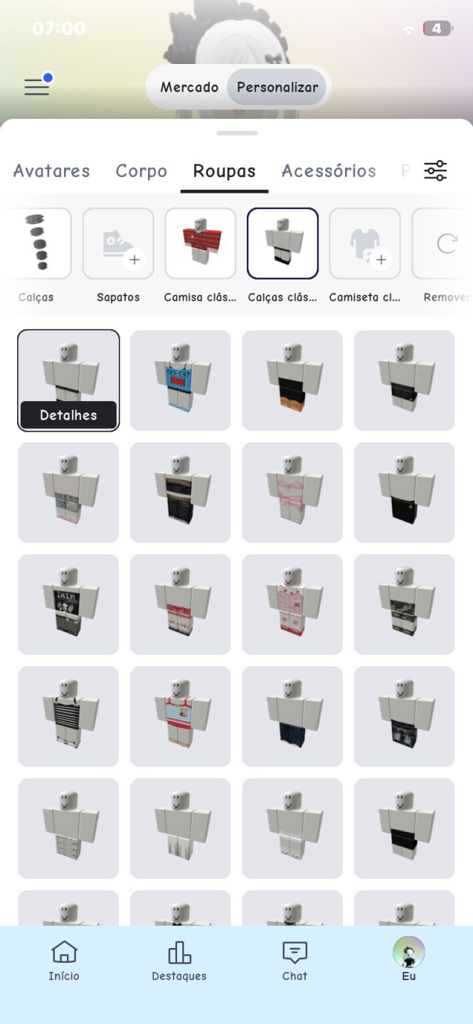 Conta roblox de 2023 feminina