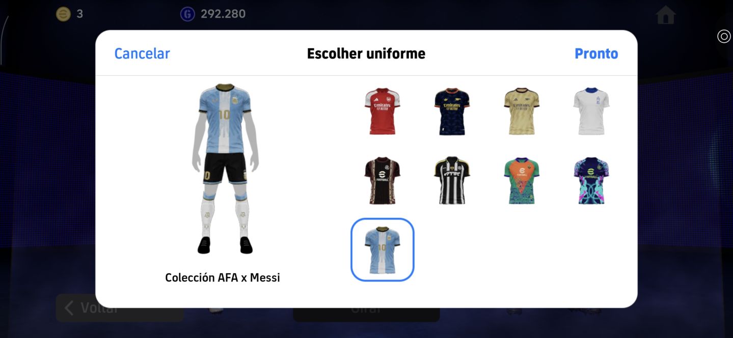 Conta efootbal mobile completinha
