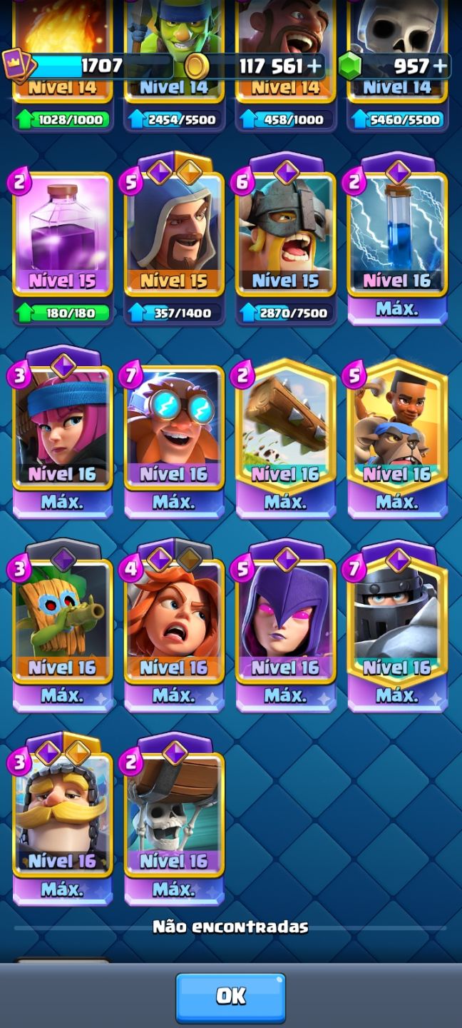 CLASH ROYALE | 14K TROFÉUS | TORRE 16 | 19 EVOLUÇÕES | 14 HERÓIS | 70 EMOTES