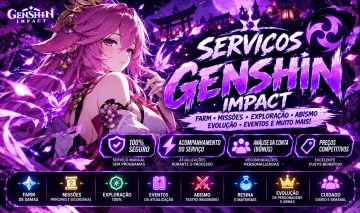 12% OFF [Serviços Genshin] Farm, Missões, Exploração e Up | No Precinho!