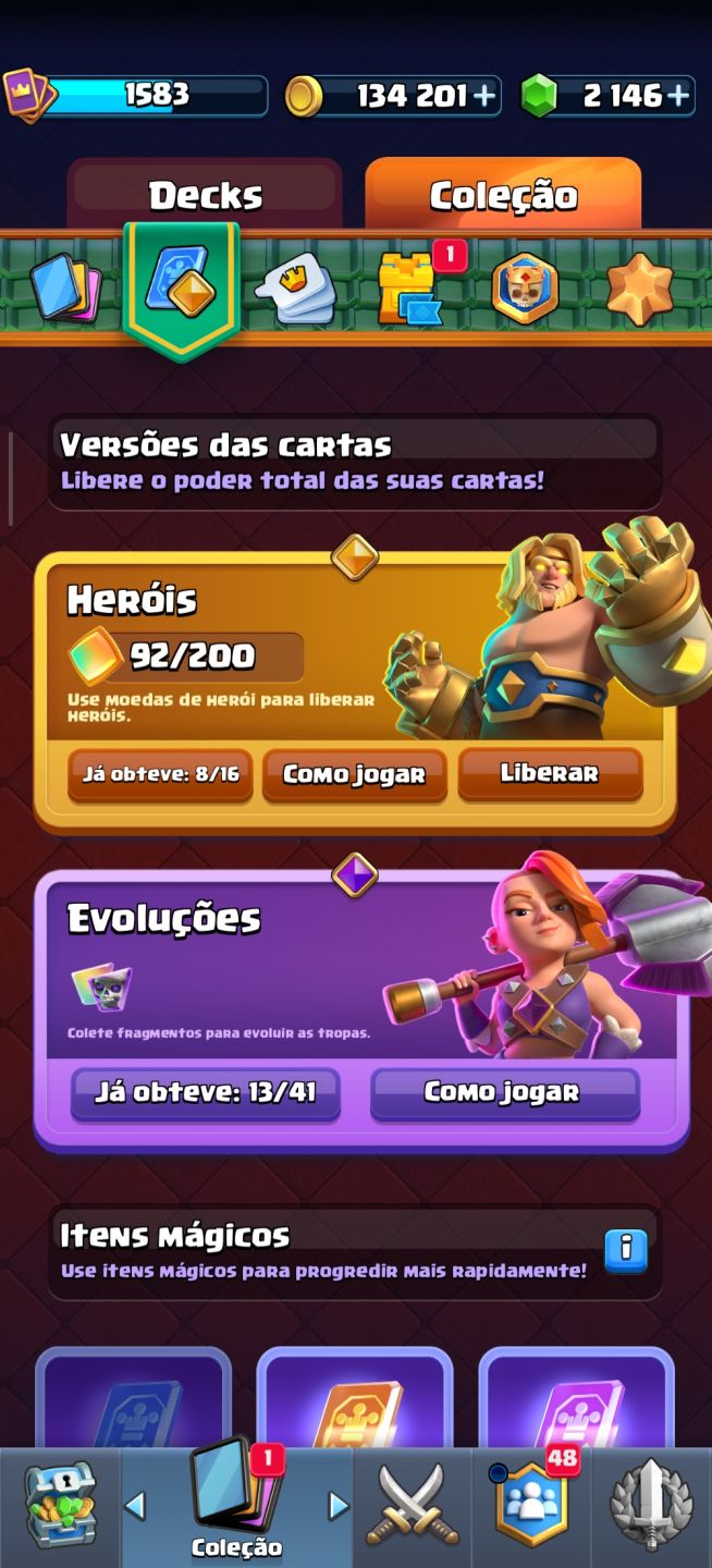 Conta Clash Royale 11.833 Troféus