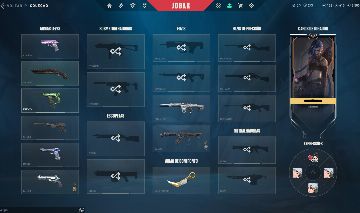 (PROMOÇÃO) CONTA VALORANT DIMA 1 COM 2 KARAMBITS + PHANTOM ÍON + VANDAL VALOROSO