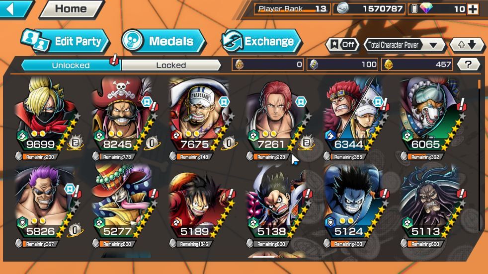ONE PIECE BOUNTY RUSH CONTAS EX META | DIVERSAS | ENTREGA RÁPIDA VIA Bandai
