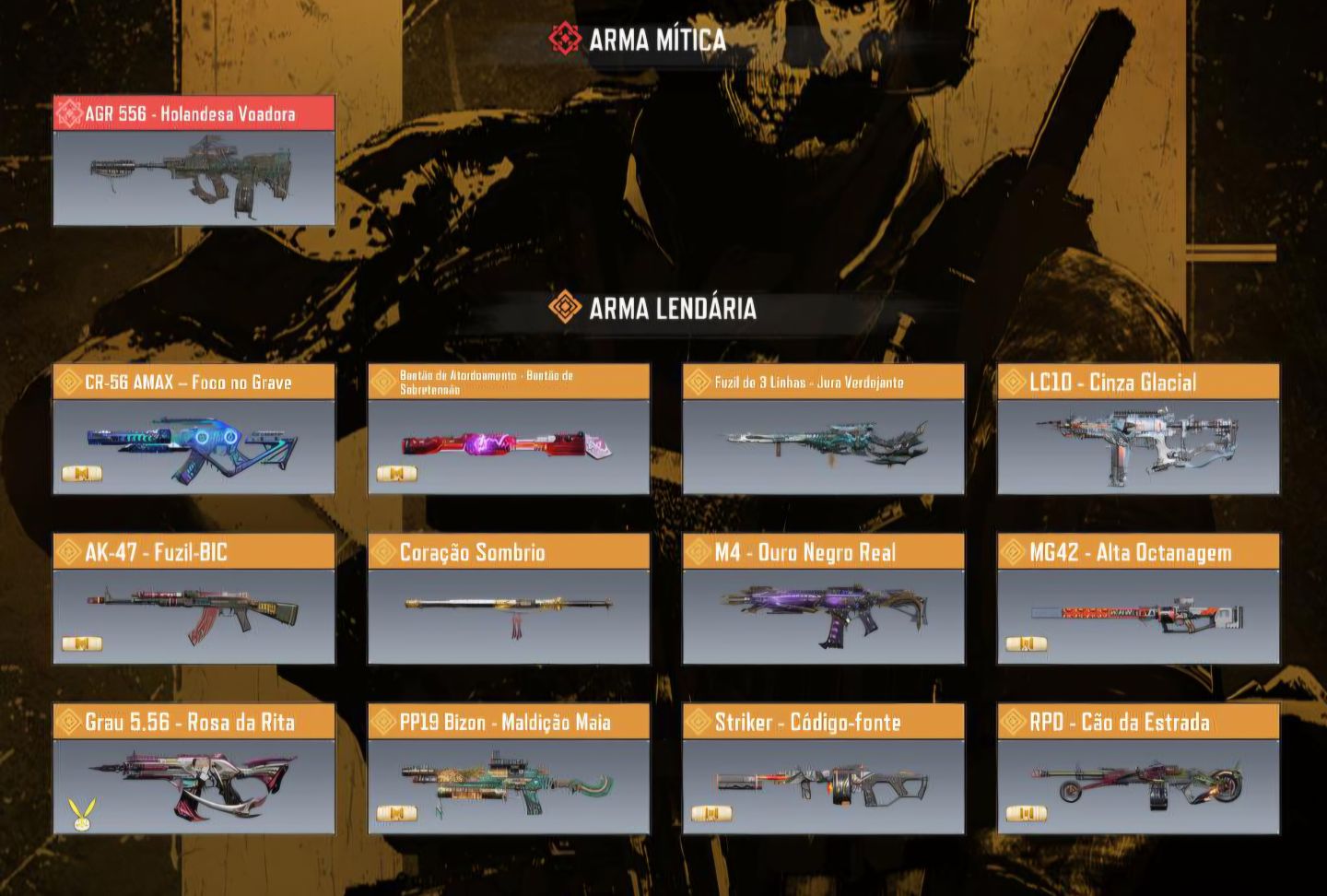 CONTA COD MOBILE COM VARIAS SKINS