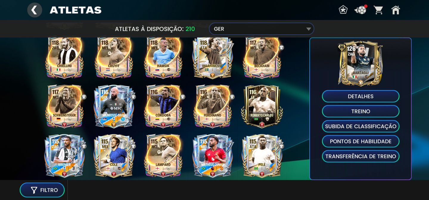 Vendendo conta top de fc mobile/antiga