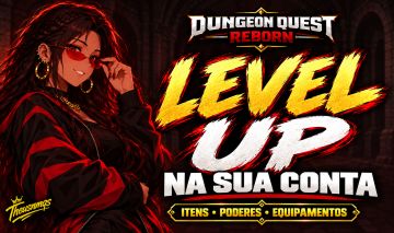 Dungeon Quest Reborn - Evolua sem Farmar! Level Up, Itens e Poderes