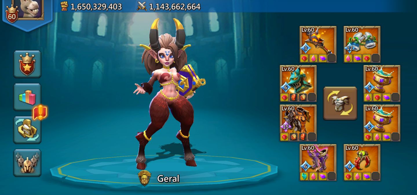 Conta RL 1154% , Mana lv1 , Fam pago, Mix 800% Full mítica com Champ Lendário