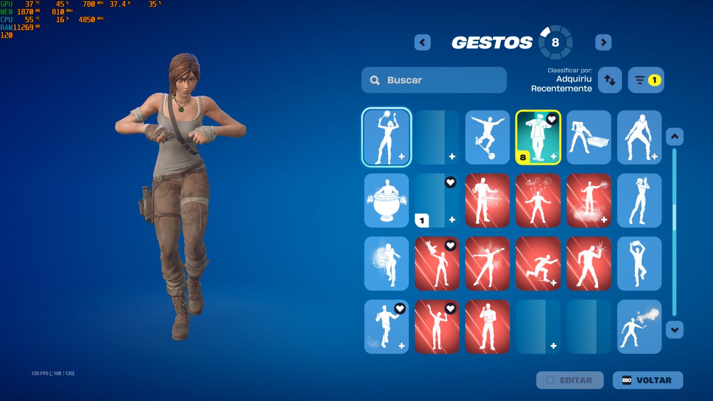 CONTA FORTINITE SKINS LARA CROFT + MACHADO LEVIATAN - salve mundo fundador