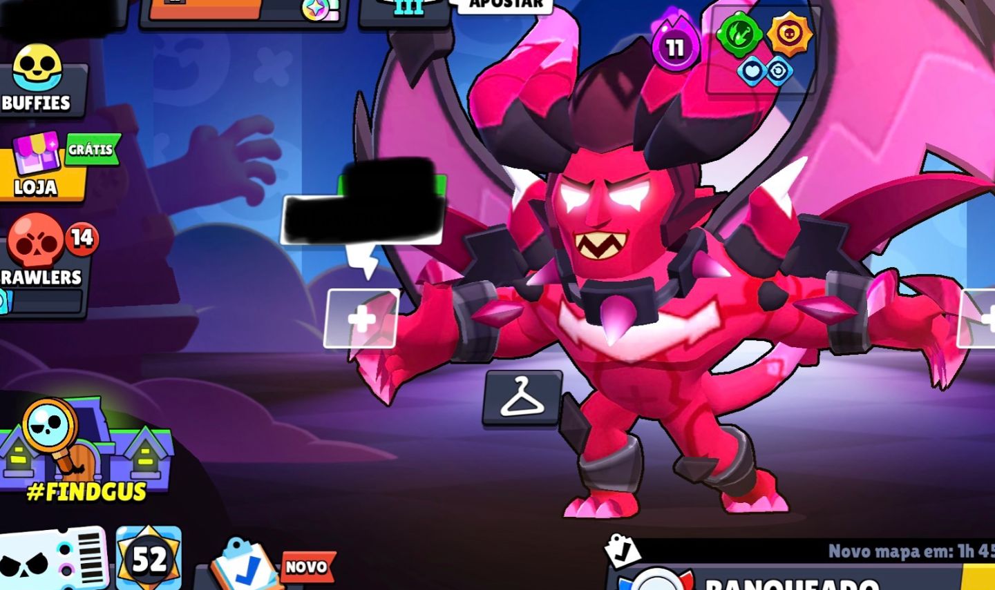 CONTA BRAWSTARS UPADA,VÁRIAS SKINS E PERSONAGENS,ÓTIMA PRA RANK COM OS META FULL