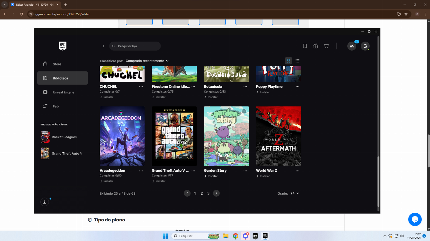 Conta Fortnite e Rocket League (ITENS RAROS!)