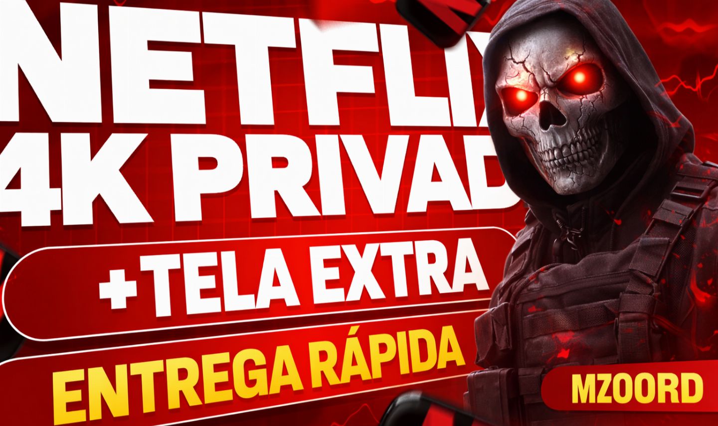 [ MAIS BARATO DO SITE ] NETFLIX 4K - TELA PRIVADA EXCLUSIVA POR 30 DIAS