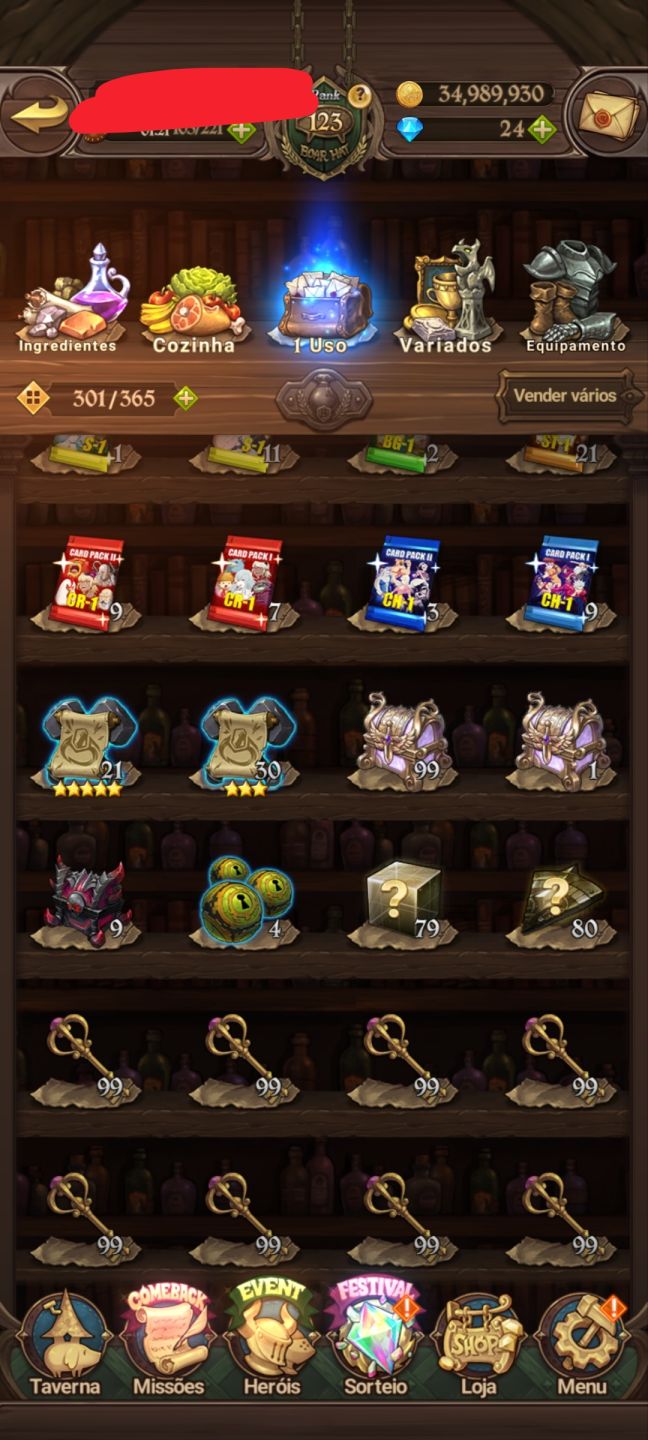 Conta de 7ds com 10 milhões end game pela metade do preço