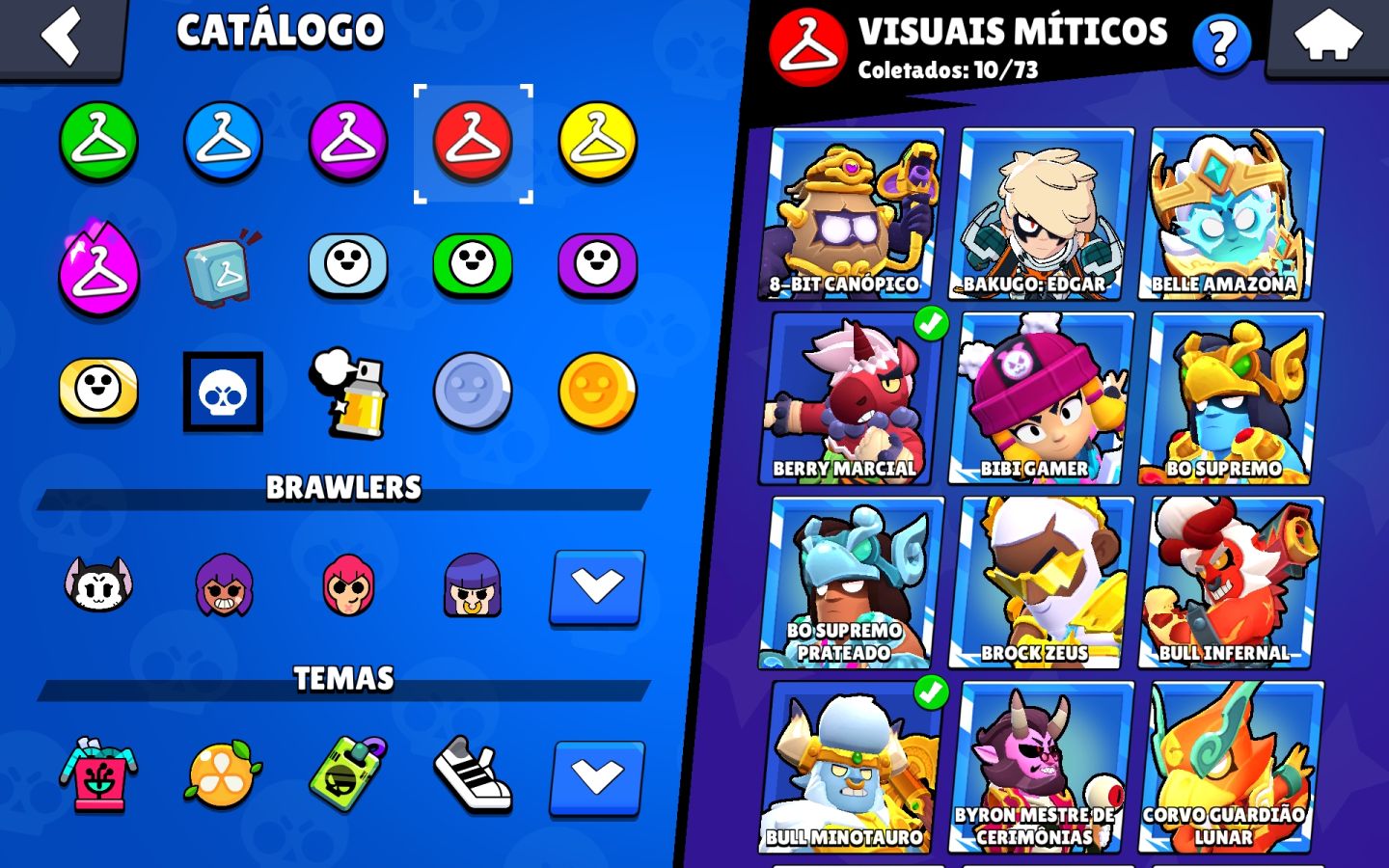 CONTA BRAWL STARS COMPLETA | 84 BRAWLERS | 22 PRESTÍGIOS