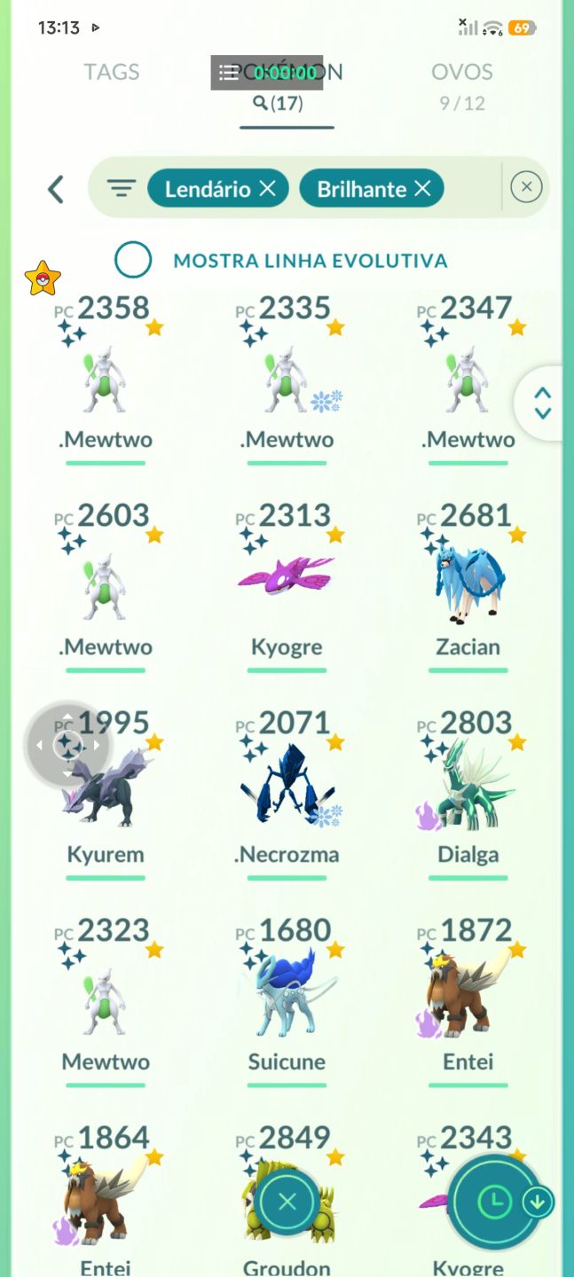 Venda de lendário no Pokémon e transformação de lendário e Pokémon na promoção..