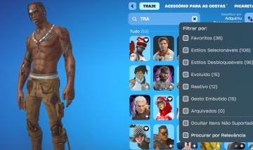 CONTA DE FORTINITE COM TRAVIS SCOTT full acesso