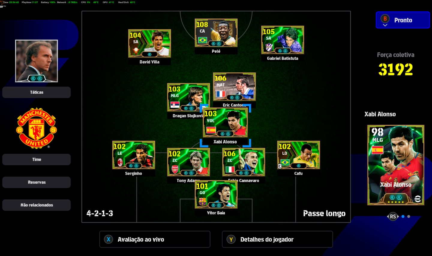 Conta PC Steam + Rei Pelé 108, E. Cantona 105 e CIA