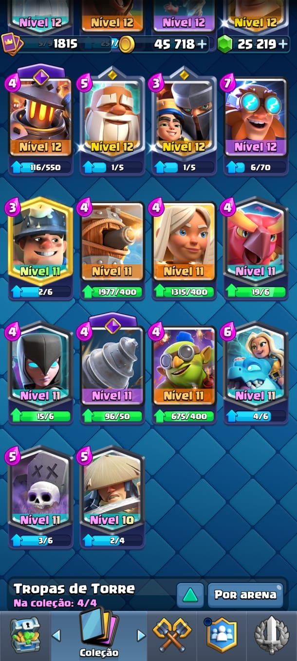 Conta Clash Royale, 12500 de Troféu, Mais de 24mil em gema.