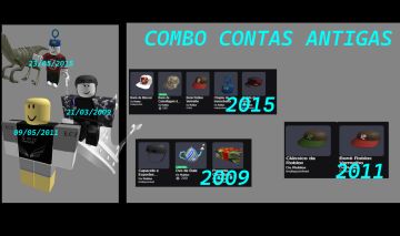 COMBO CONTAS ANTIGAS ROBLOX COM OFFSALES